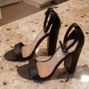 Steve Madden Black Block Heel